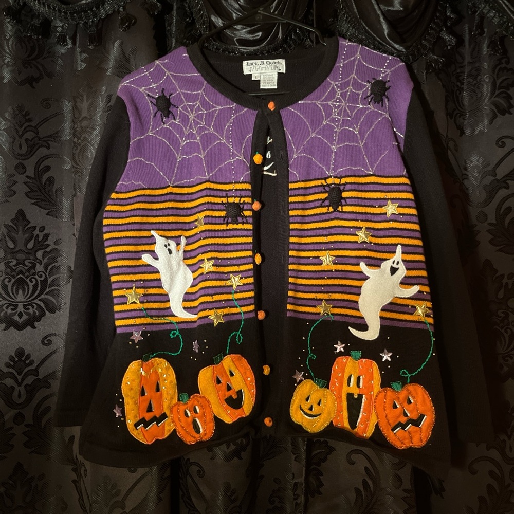 vintage Halloween cardigan size small